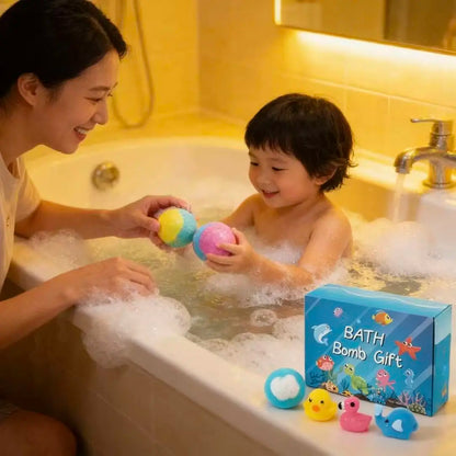 Magical Surprise Bath Bombs for Kids | 12-Pack Gift Set with Hidden Toys 🛁