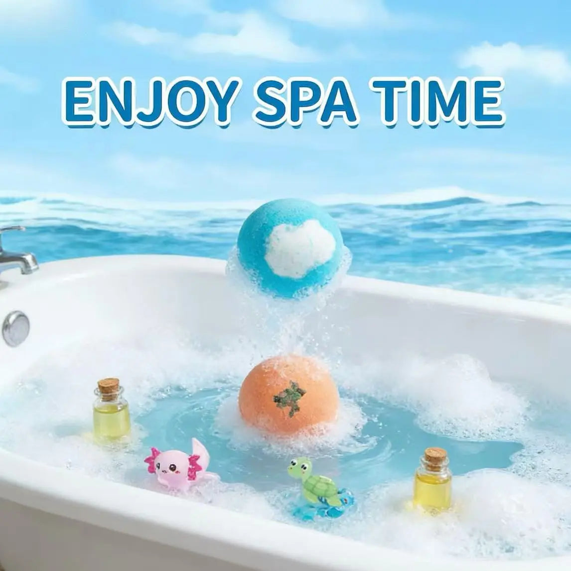 Magical Surprise Bath Bombs for Kids | 12-Pack Gift Set with Hidden Toys 🛁