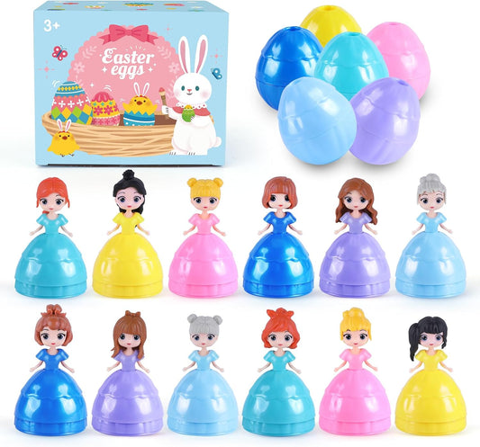 12-Pack Princess Surprise Eggs | Prefilled Easter Basket Stuffers 👑