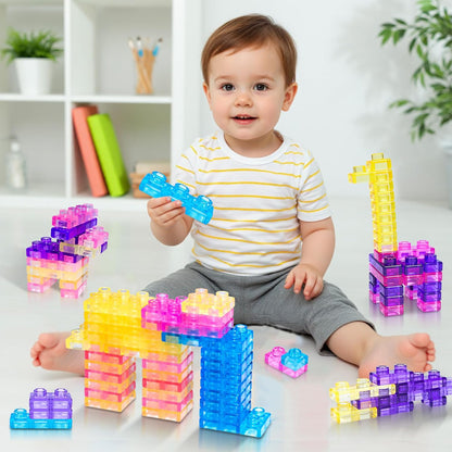 Soft Sensory Building Blocks | 40-Piece Montessori Set 🧱