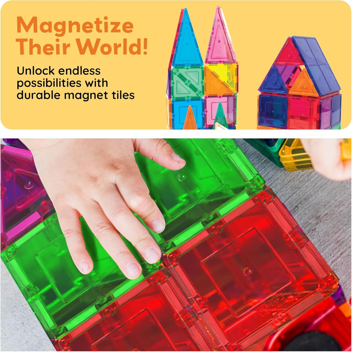 Magnetic Building Set | 3D STEM Construction Toy 🧲